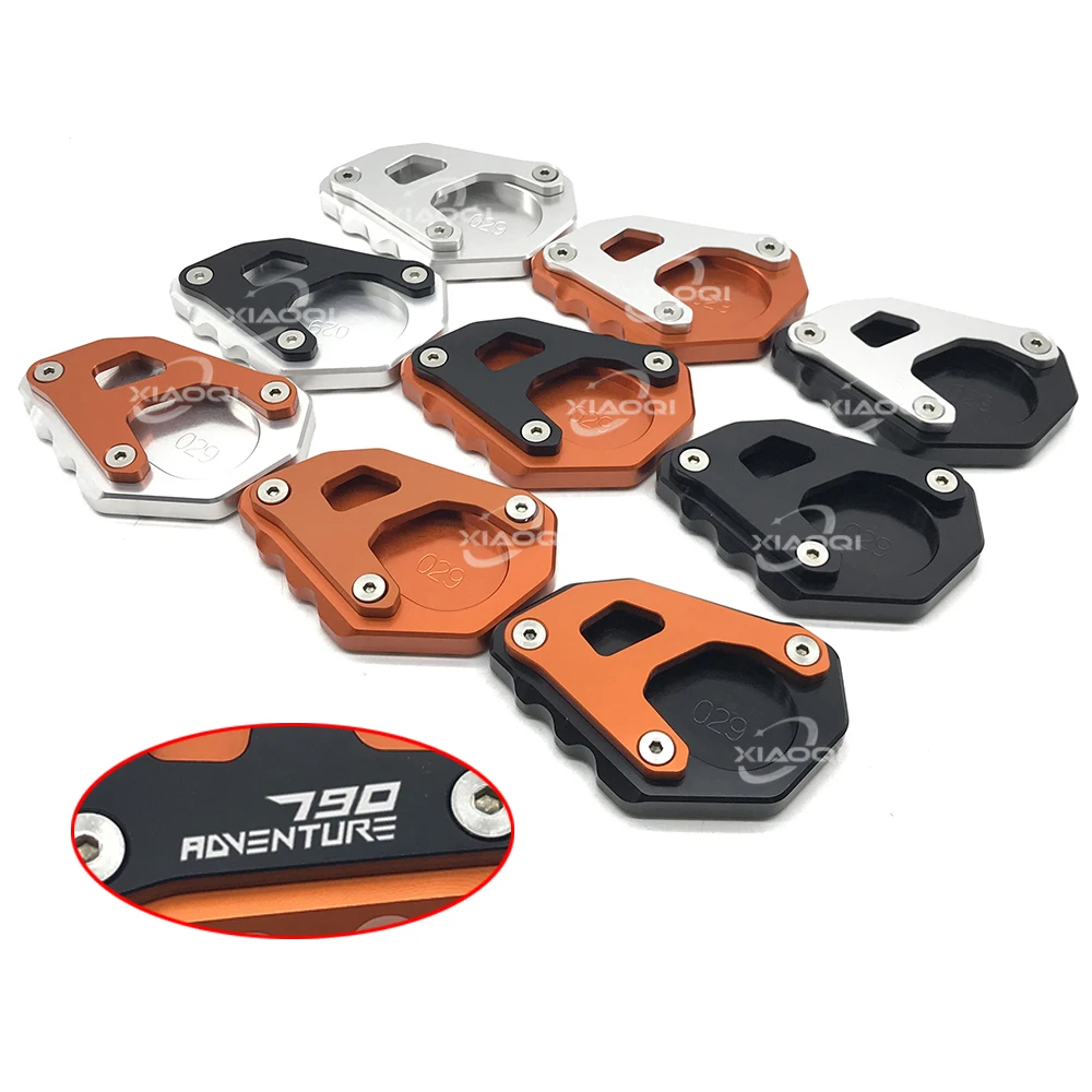 

For KTM 790 ADVENTURE ADV 2019-2021 CNC Aluminium Motorcycle Kickstand Foot Side Stand Extension Pad Support Plate Enlarge Stand