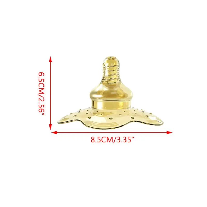 

null 1Pc Nano Silver Silicone Nipple Protector Feeding Protection Cap Shields for Breastfeeding Mother Latch Difficulties Flat