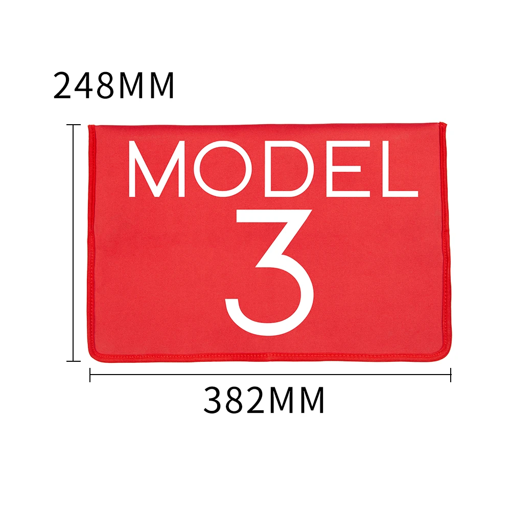 Для Tesla Model 3 2017 2020 аксессуары красная крышка дисплея рукав без шнуровки Защита от