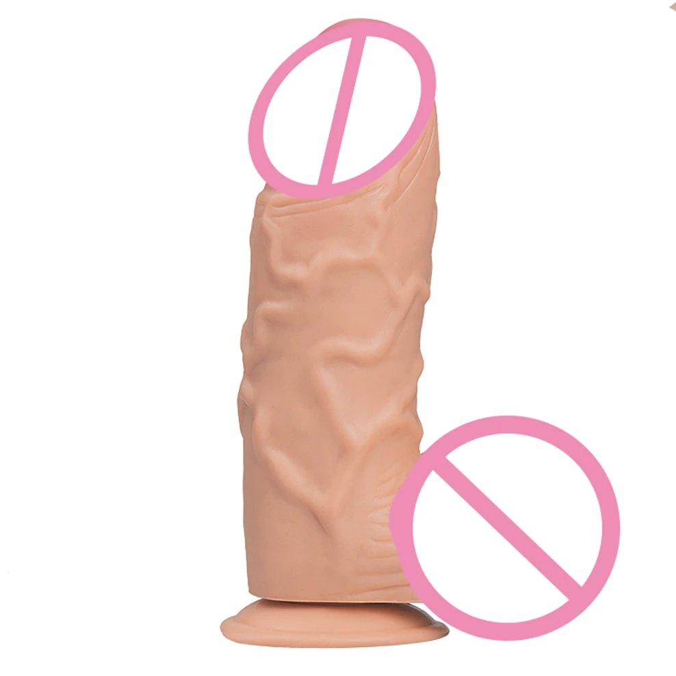 Реалистичные фаллоимитаторы огромный пенис с присоской Женский мастурбатор