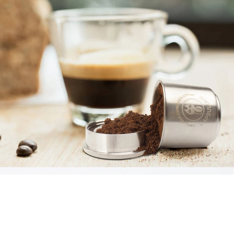 Capsulone/совместим с illy кофе машина чайник/нержавеющая сталь металл пополняемая