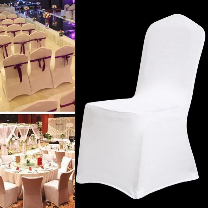 

Spandex Chair Cover Seat Cover Wedding Banquet Party 9 Color Chair Covers Seat Protector Slipcover Chair Cover Christmas Dinner