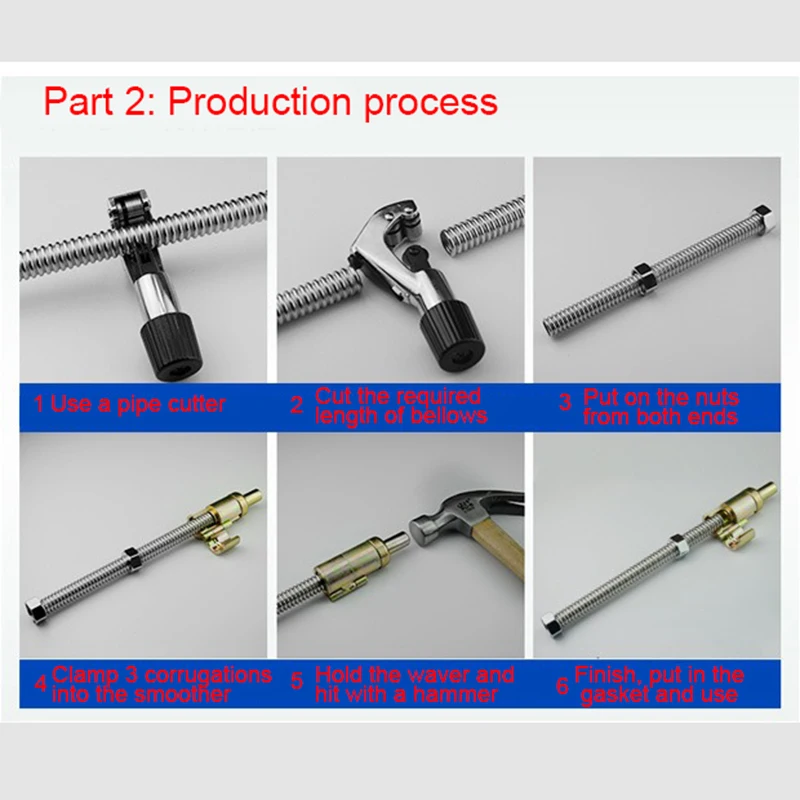 Гофрированная труба из нержавеющей стали LEDFRE плоский волновой генератор