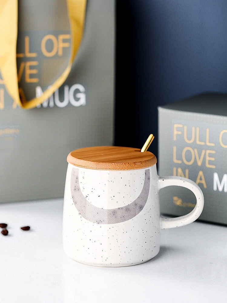 Многоразовая керамическая кружка Милая винтажная креативная кофейная молочно