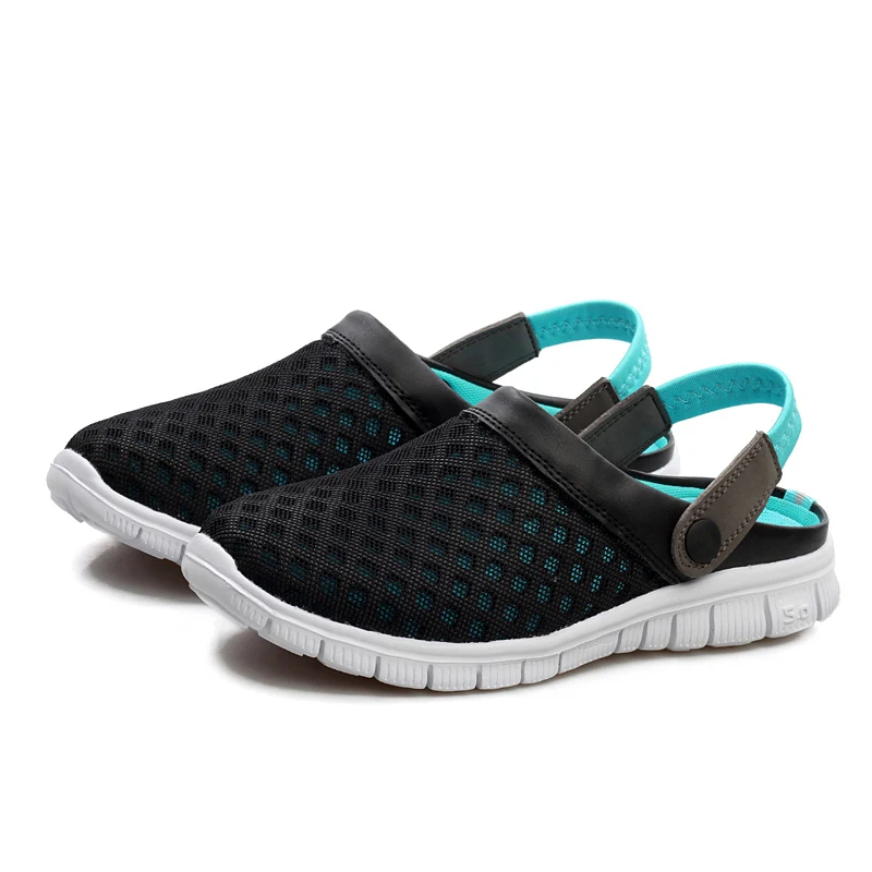 Moonlight Crocse Crocks/парные сандалии для бассейна; летняя Уличная обувь для пляжа; мужские садовые Сабо без застежек; Повседневная водонепроницаемая обувь для душа; Crock - Цвет: Moonlight
