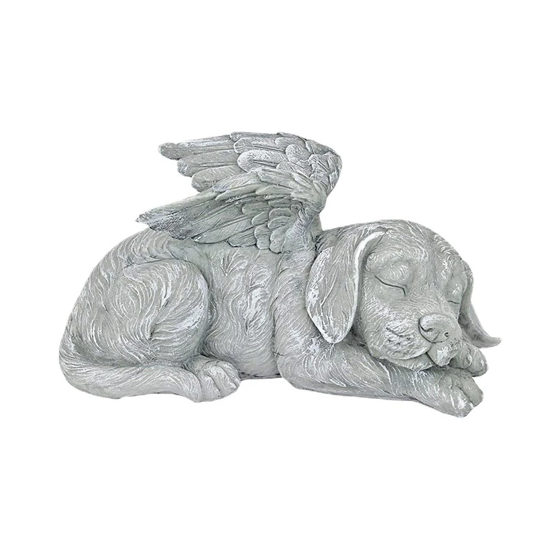 Новый Ангел кошка и собака украшения креативная смола памятный камень для