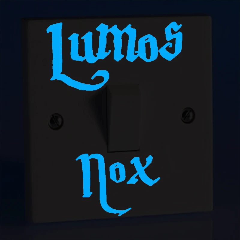 Мультфильм DIY Lumos nox люминесцентный Переключатель стикер светится в темноте звезда Наклейка на стену s для детской комнаты украшение домашний декор