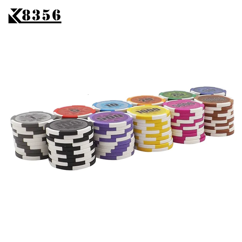 K8356 25 шт./лот 14 г настольная игра глина пленочные чипсы монеты баккара Техас