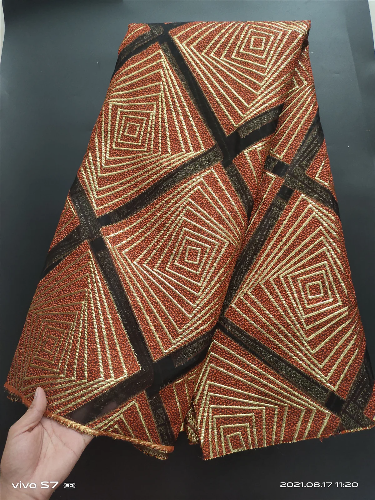 

2021 High Quality African Nigerian Tulle Lace Fabric Organza Embroidery Guipure Party Dress Brocade Jacquard Lates For Sewing