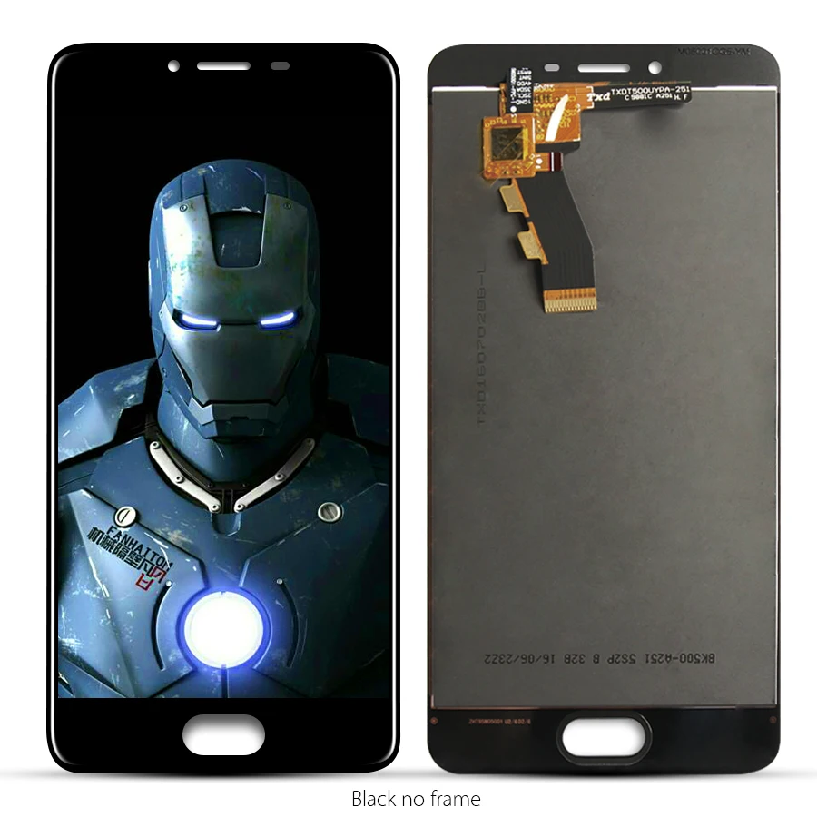 ЖК-дисплей кодирующий преобразователь сенсорного экрана в сборе для Meizu M3S