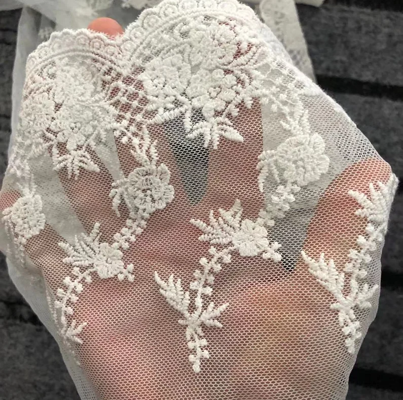 Африканская кордная ткань 1 м 18 см широкая белая хлопковая сетка кружевная