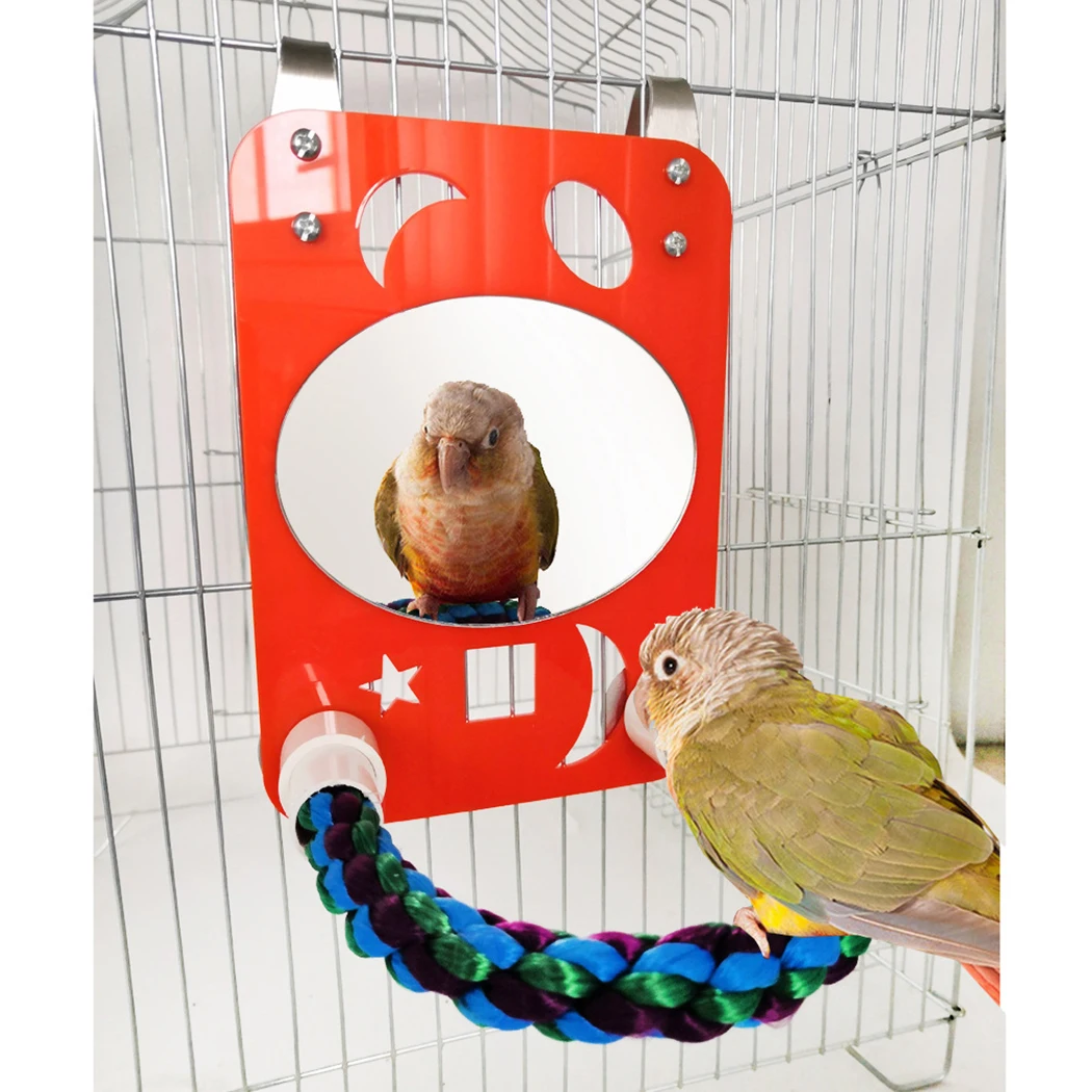 1 шт. хлопковая веревка для птиц попугай окунь клетка игрушка попугая жевательная