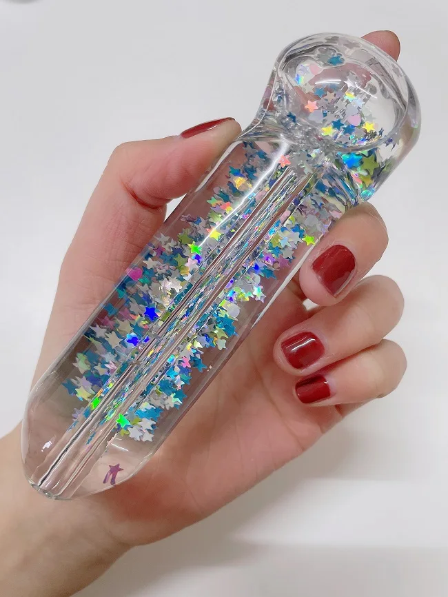 

5" Freezable Glitter Pipe Hola Star