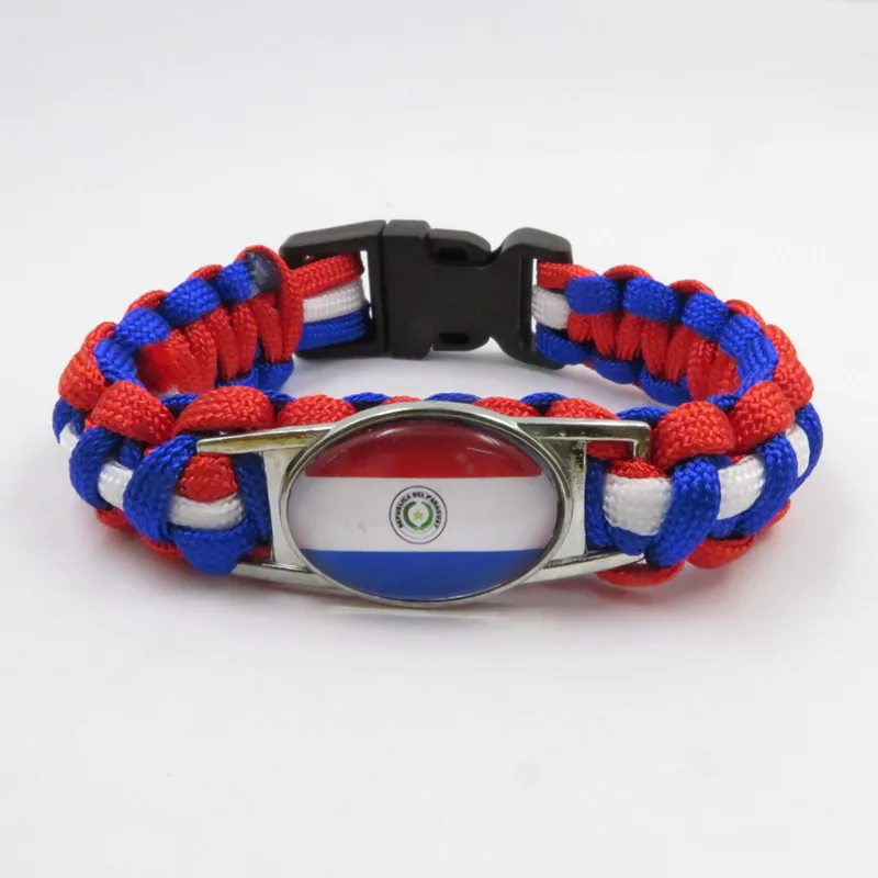 Бесконечность любви Парагвай изображение браслет ручной работы флаг Паракорд
