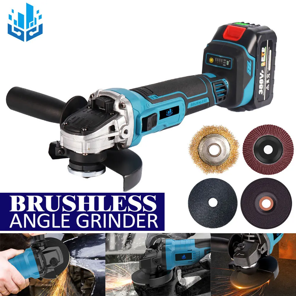 125 мм бесщеточная угловая шлифовальная машина для дерева резки металла полировки