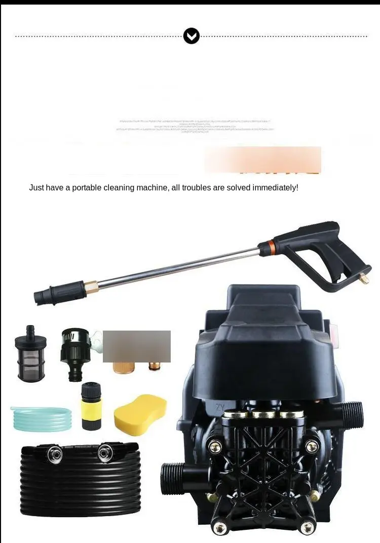 Цена Высокая Давление Автомобильная моечная машина бытовой 220V Высокая Мощность Портативный очиститель полностью автоматическое устройство дл...