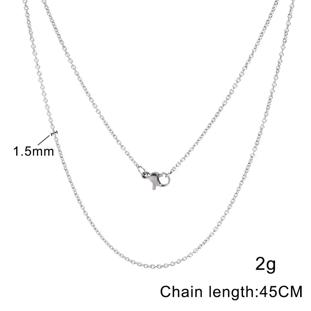 

6Pcs 45CM Stainless Steel O Chain Necklace For Women Bracelet Necklace Link for DIY Jewelry Making Supplies Materials Wholesale