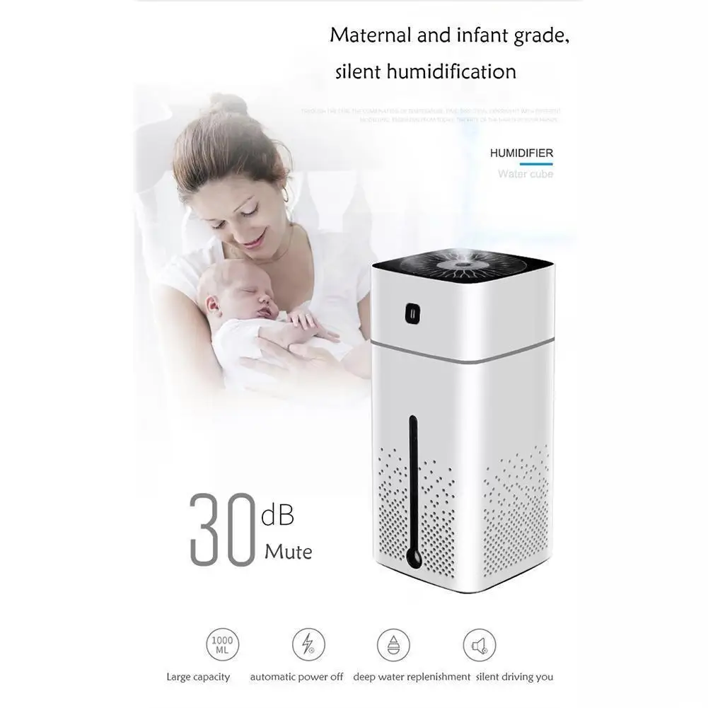 

Увлажнитель-Ароматизатор воздуха M8l2, 1000 мл, светодиодная подсветильник