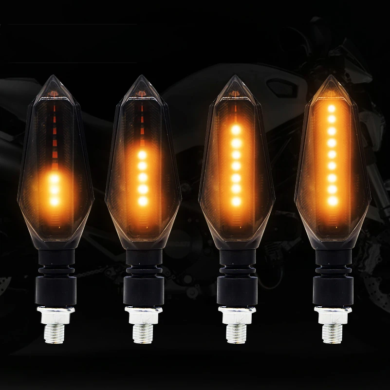 4 шт. мотоциклетные янтарные поворотники светящиеся мигалки мигающий индикатор