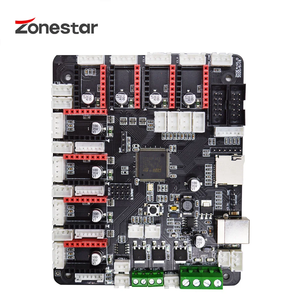 

ZONESTAR New Arrival ZM3E4 32-bits 3D Printer Control Board Motherboard Support 8 Steeper Motor Max Upgrade Upgrade for ZRIBV6