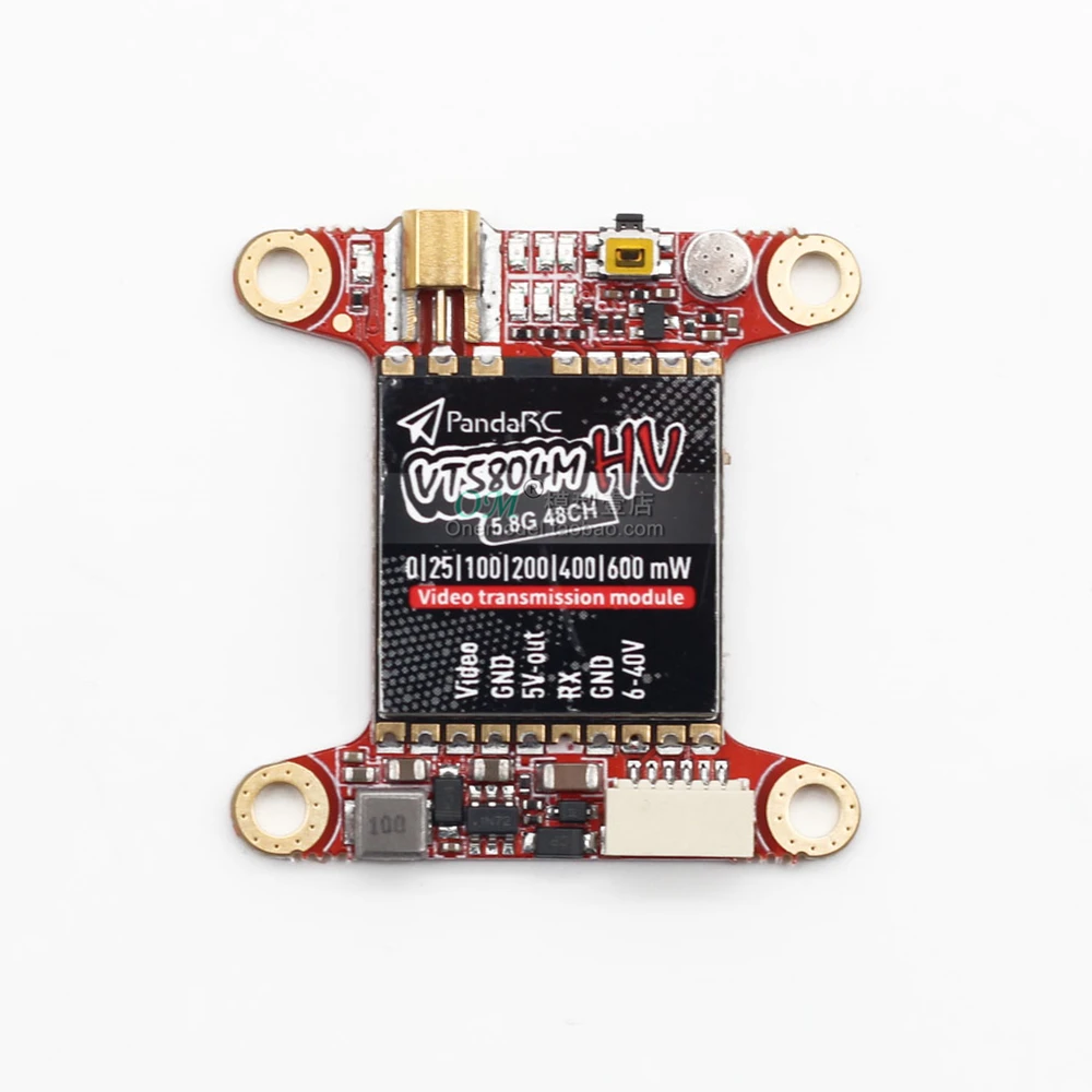PandaRC VT5804M HV FPV видео передатчик 5 8G 48CH 25/100/200/400/600 мВт переключаемый OSD Регулируемый