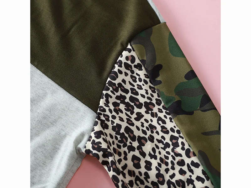 

Camouflage Leopard Women hoodies military Long Sleeve O-neck Harajuku Women Tops Autumn Winter Clothes Korean Style 2019 SJ4196R