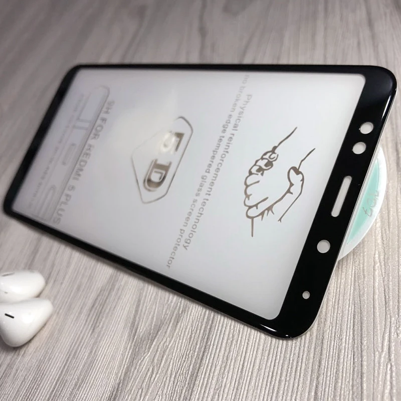 JGKK 5D закругленная кромка с полным покрытием закаленное стекло для Xiaomi Redmi 5 Plus