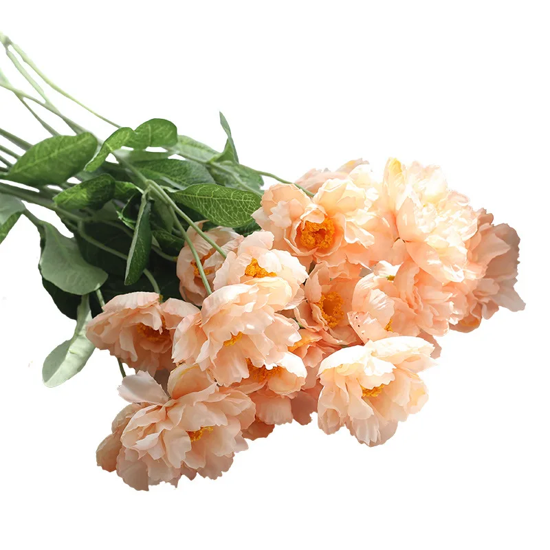 1 шт. Шелковый Маковый цветочный винтажный букет невесты с розмарином на свадьбу