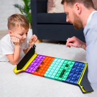 rainbow big size pop multiplayer game chessboard giant popper stress relief puzzle toy push bubbles popping fidget toys