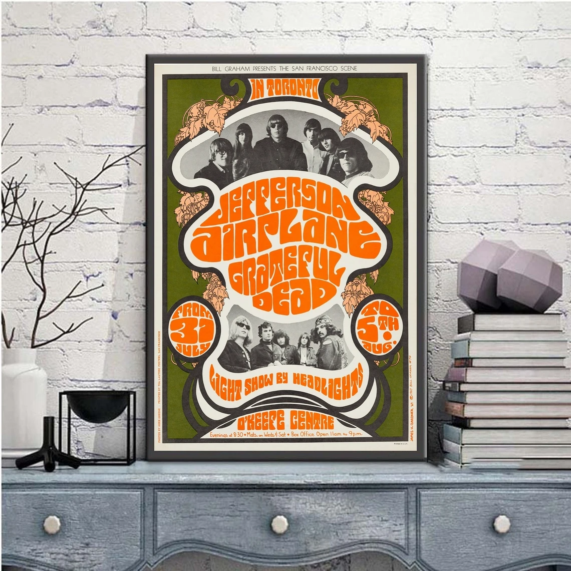 Самолёт Джефферсона винтажная музыка рандомная картина украшение для дома