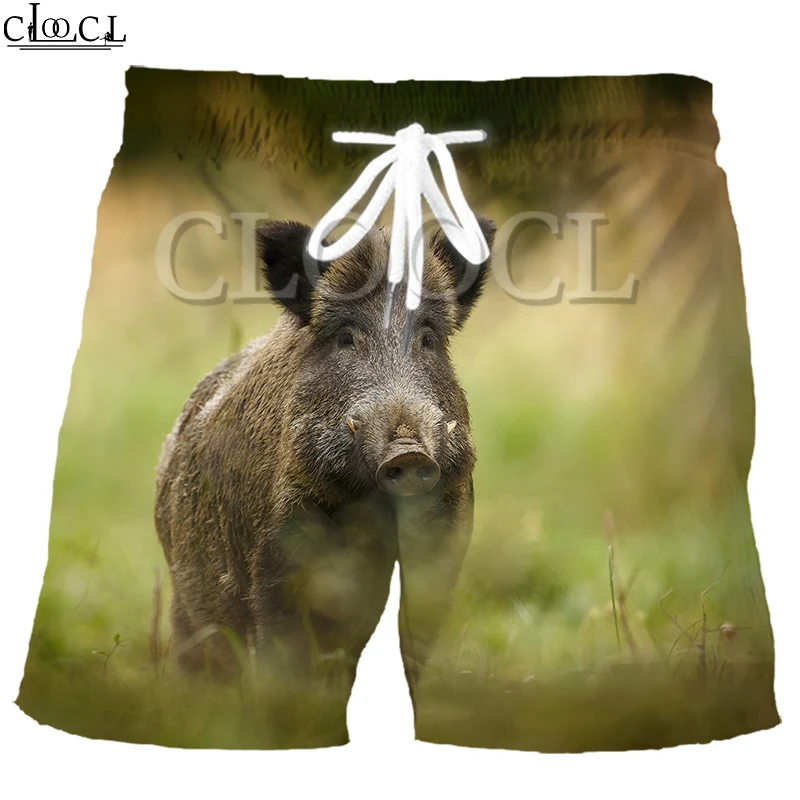 

CLOOCL Fashion Wild Animal Wild Boar Men Sports Shorts 3D Print Fashionable New Summer Leisure Harajuku Style All-match
