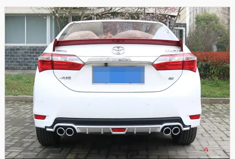 Задний спойлер для Toyota corolla протектор диффузора заднего бампера