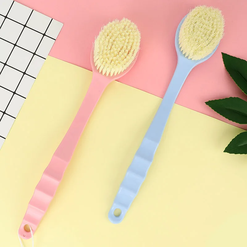 

Bath Brush Long Handle Scrubber Skin Massage Brush Feet Rubbing Body Brush For Back Exfoliation Brushes Bathroom Accessories
