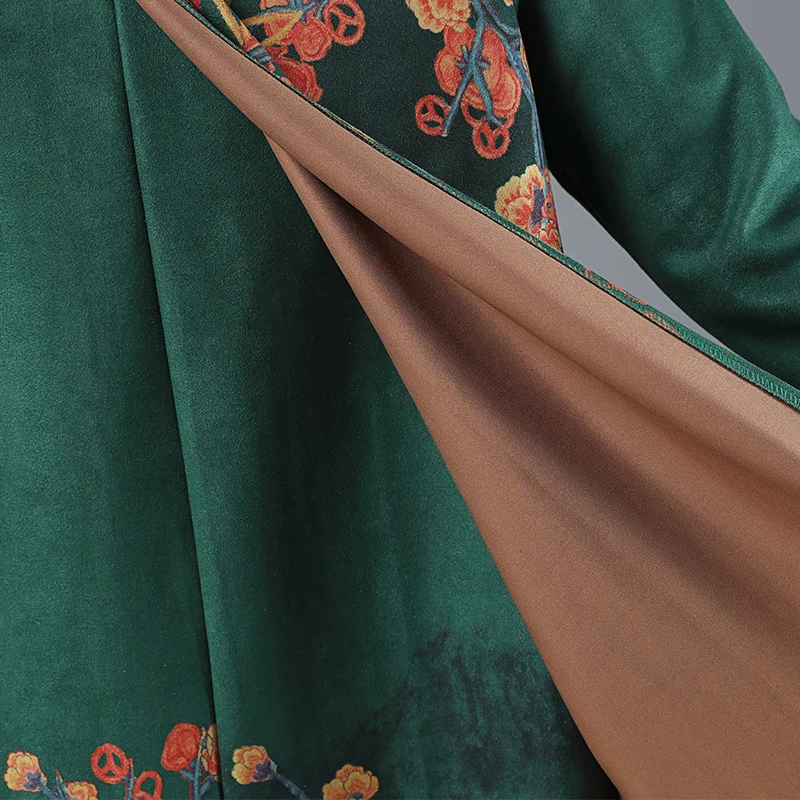 Vrex Women clothing Autumn New Arrival 2019 pattern Favorite dress Polyester Floral Printing maxi woman | Женская одежда