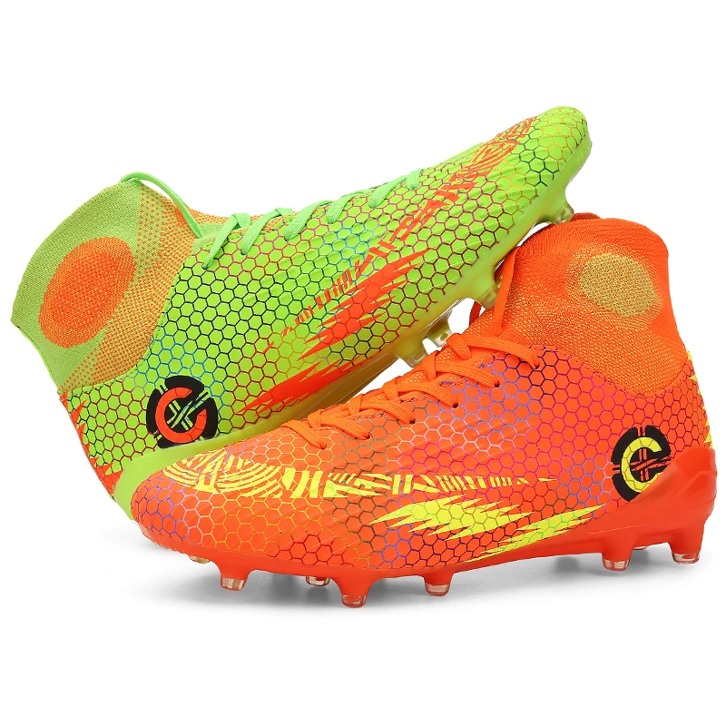 Мужские футбольные бутсы высокие носки спортивные Бутсы FG мужские кроссовки для
