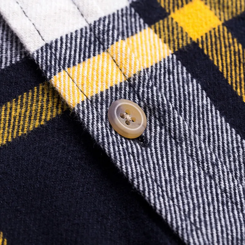 Весенние мужские рубашки с длинным рукавом Slim Fit Мужские повседневные рубашки фланелевая Хлопковая мужская клетчатая рубашка Теплая мужская рубашка s Check Eu/Us размер W