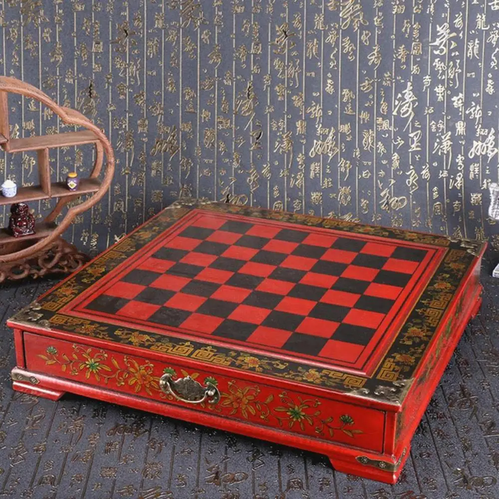 32Pcs/Set Wooden Table Chess Chinese Games Resin Chessman Christmas Birthday Premium Gifts Entertainment Board Game | Спорт и