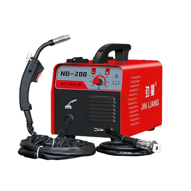 NB-200 безвоздушный сварочный аппарат с двумя экранами 220 В небольшой бытовой