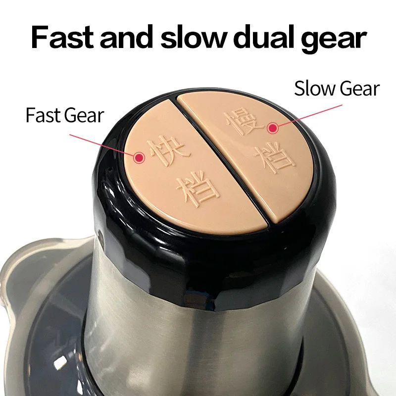 VOA 2 Speeds Electric Chopper Stainless Steel Meat Grinder Mincer Food Processor Slicer 2LCapacity Baby Supplement Machine | Бытовая