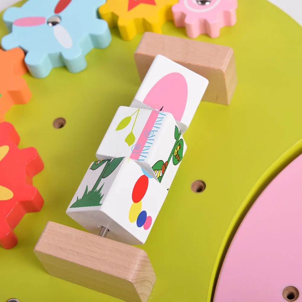 Детская деревянная настенная игра игрушки для детского сада коридора панель