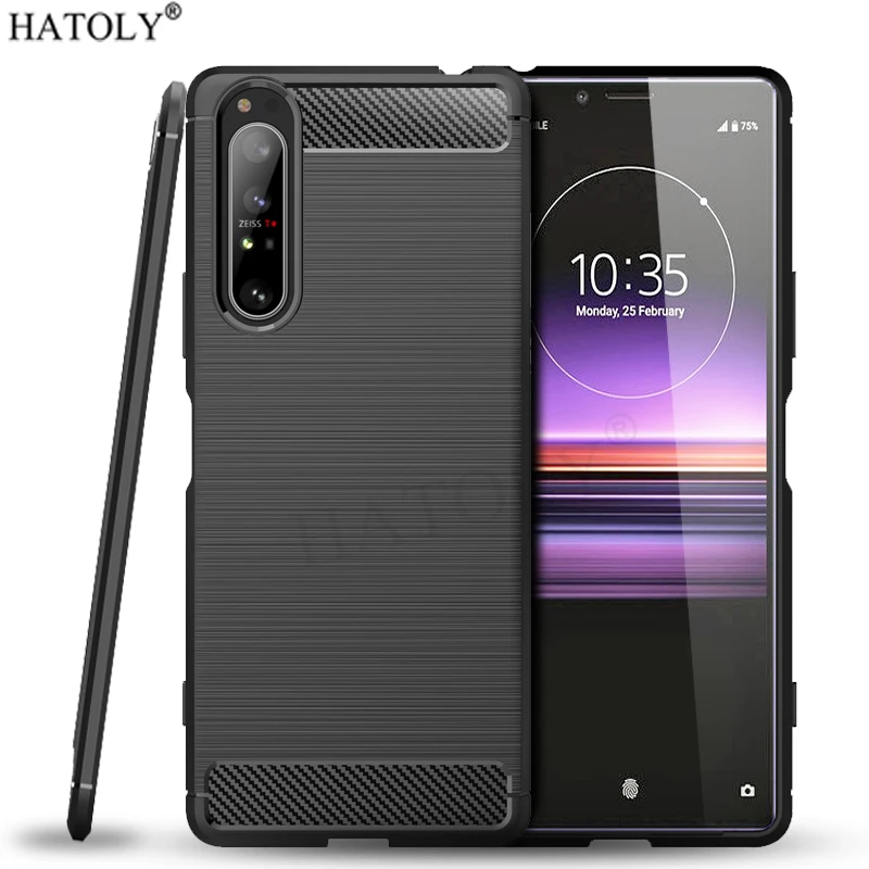 Для Sony Xperia 1 II чехол Мягкая силиконовая задняя крышка противоударный бампер для