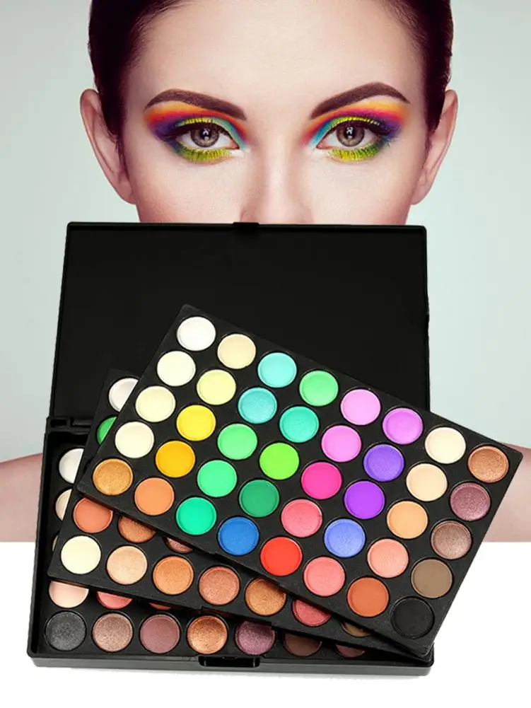 Новая высококачественная палитра теней для век 120 цветов Тени матовые мерцающие