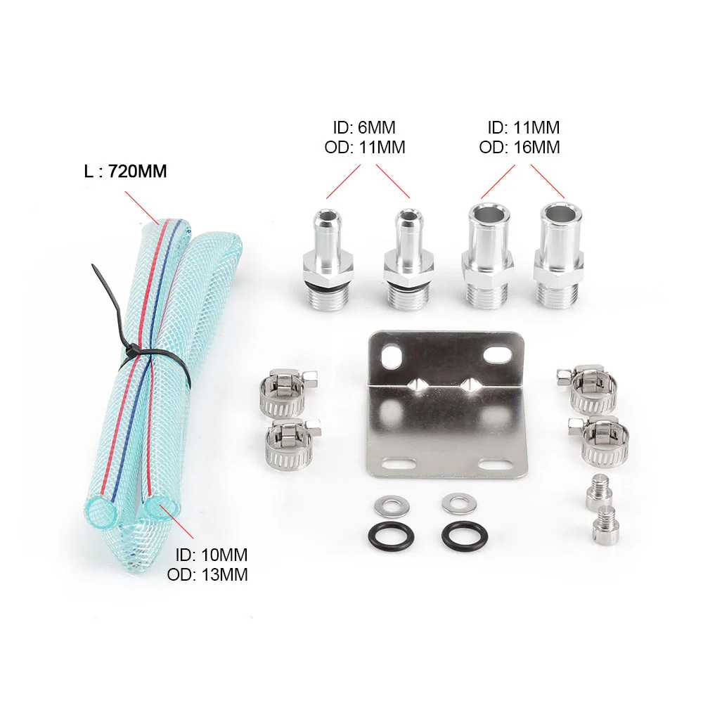 УНИВЕРСАЛЬНЫЙ маслоуловитель Комплект Алюминий резервуар масляный бак для Honda