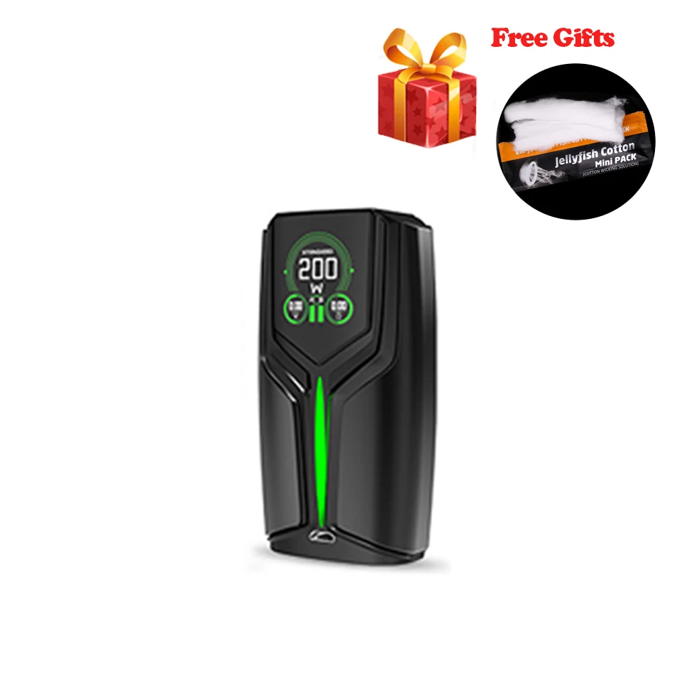 black mod Флюс бокс мод 200 Вт Vape комплект Двойной 18650 батарея с OLED цветной экран дисплей электронная сигарета наборы для электронной сигареты RDA RTA Tank - Цвет: black mod