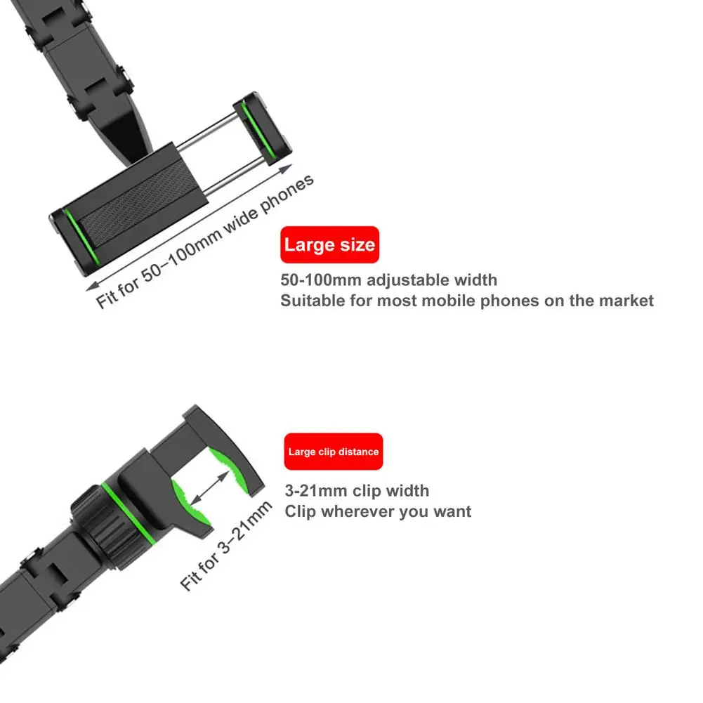 new adjustable phone holder universal stable clip for car rearview mirror multi function lazy bracket easy to install phone rack free global shipping