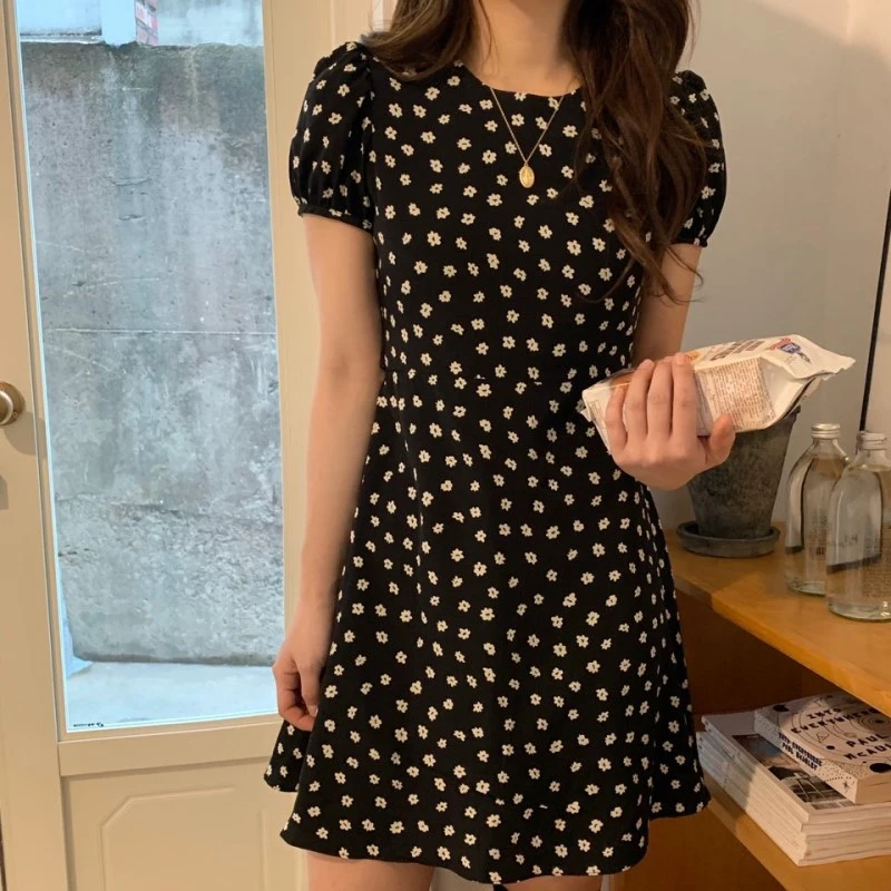 

New S-XL Summer Femme Dress Casual Boho OL Casual Chiffon Dot Print Long Sleeve Women Dresses Female Dress Robe Femme Vestido