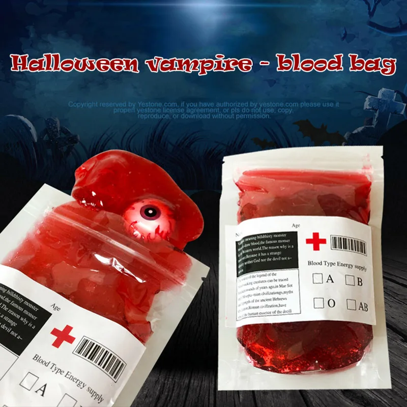 Имитация Крови Мешки Пластилин многоразовый косплей для Хэллоуина вечерние дом