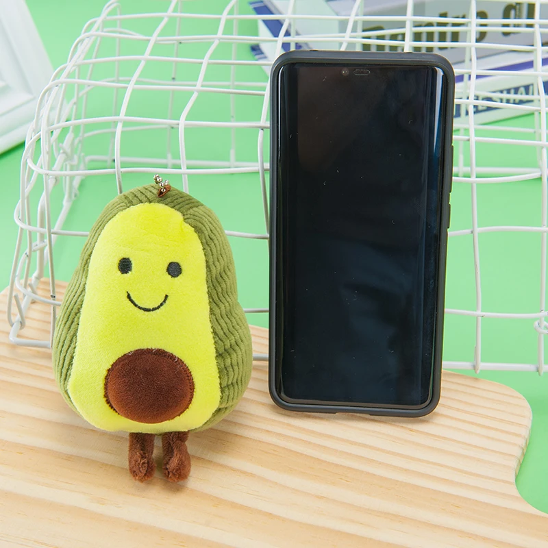 Милый короткий плюшевый вельвет авокадо мягкий хлопок Kawaii брелок в виде кукол