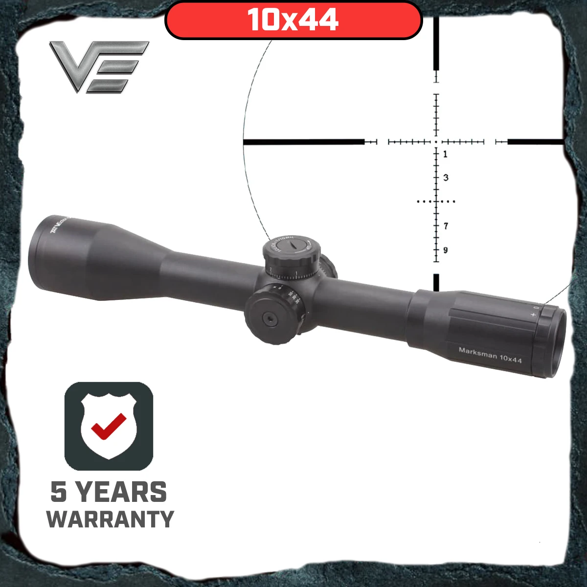 Векторная оптика Marksman 10x44 снайперский кристально чистый оптический прицел