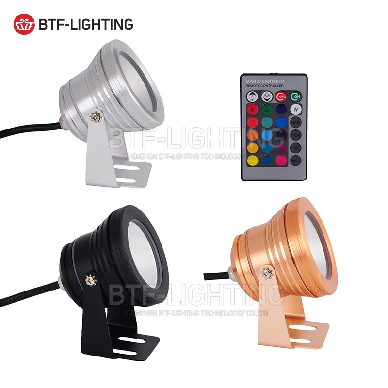 DC12V/AC85-256V светодиодный подводный RGB/белый/теплый/красный/синий/зеленый прожектор светильник лужайка бассейн Точечный светильник IP68 водонепроницаемый